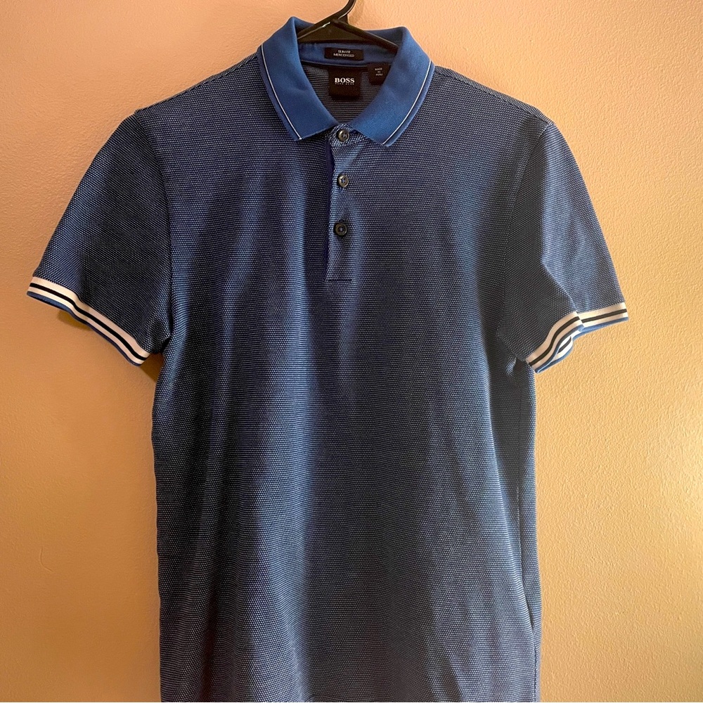 HUGO BOSS Blue Polo Shirt